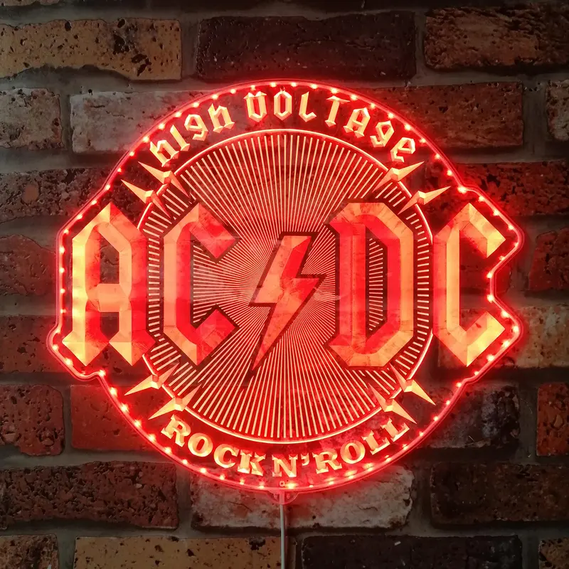 Acdc Neon Led Sign With Dynamic Rgb Colors 1