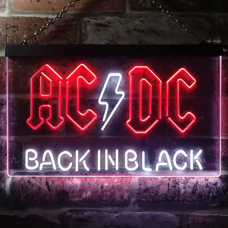 Acdc Rock Band Room Wall Decor Led Neon Sign 1