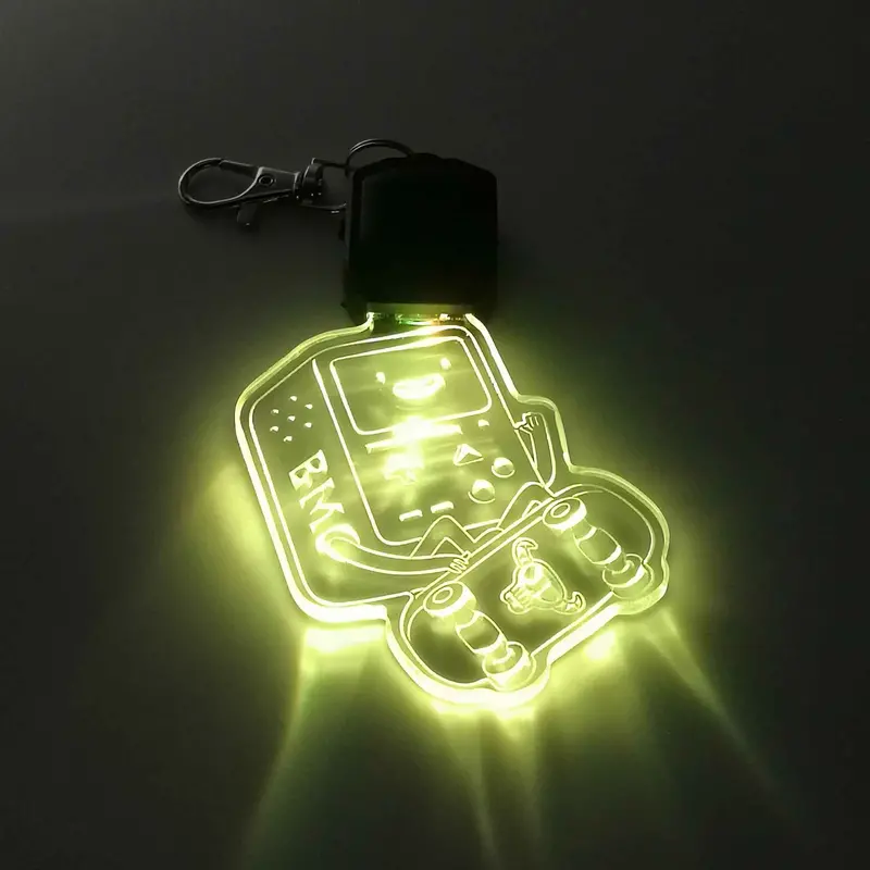 Adventure Time Bmo Robot Led Light Acrylic Keychain , Christmas Tree Ornament 1