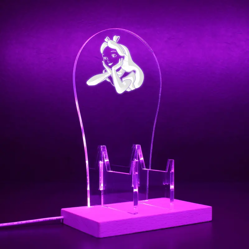 Alice In Wonderland Rgb Led Gaming Headset Controller Stand 1