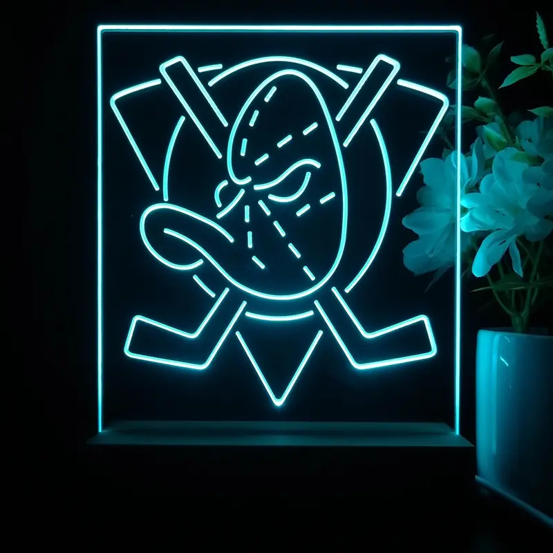 Anaheim Ducks Night Light Neon Pub Bar Lamp 1