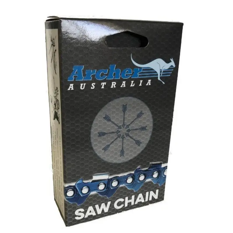 Archer 3/8" Chainsaw Chain – Full & Semi Chisel, Skip-Tooth & Ripping – .050" .058" .063" 1
