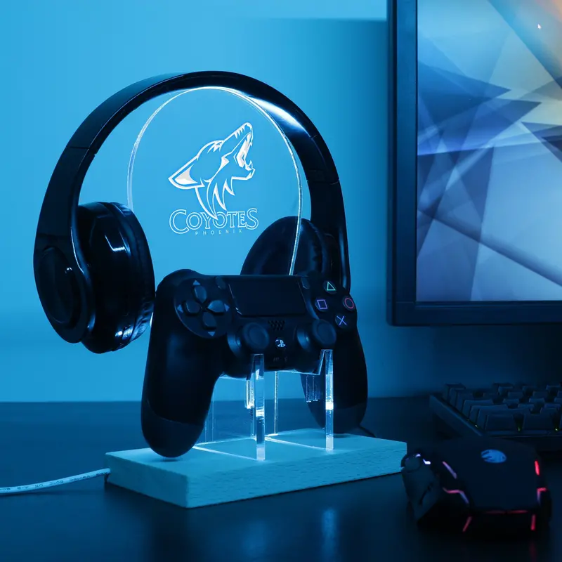 Arizona Coyotes Led Gaming Headset Controller Stand 1