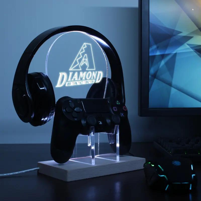 Arizona Diamondbacks Led Gaming Headset Controller Stand 1