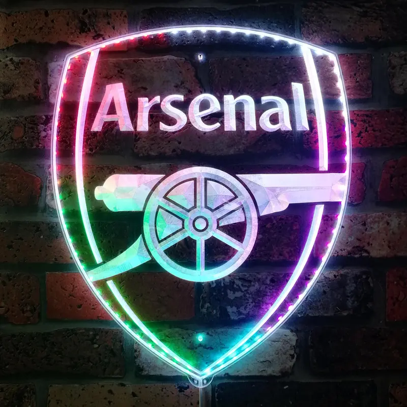 Arsenal F.C. Neon Led Sign With Dynamic Rgb Colors 1