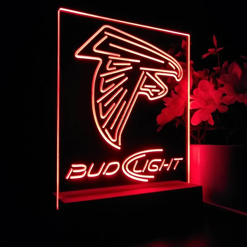 Atlanta Falcons Night Light Neon Pub Bar Lamp 1