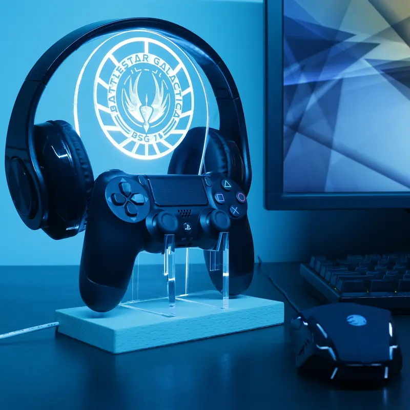 Battlestar Galactica Led Gaming Headset Controller Stand 1