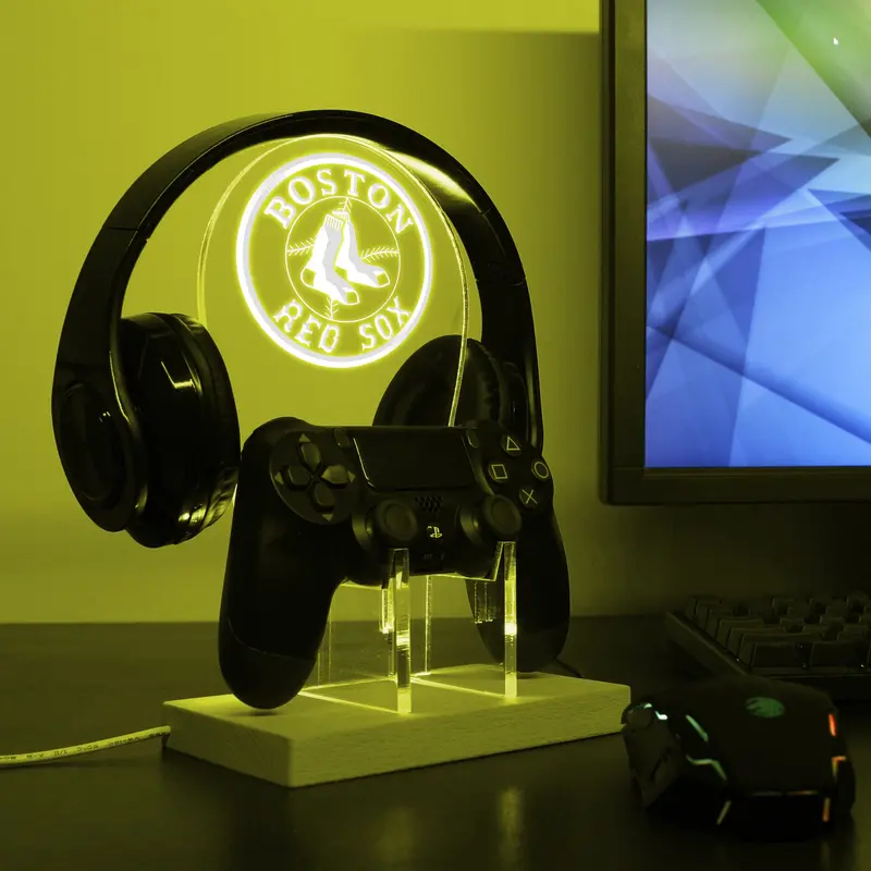 Boston Red Sox Led Gaming Headset Controller Stand 1