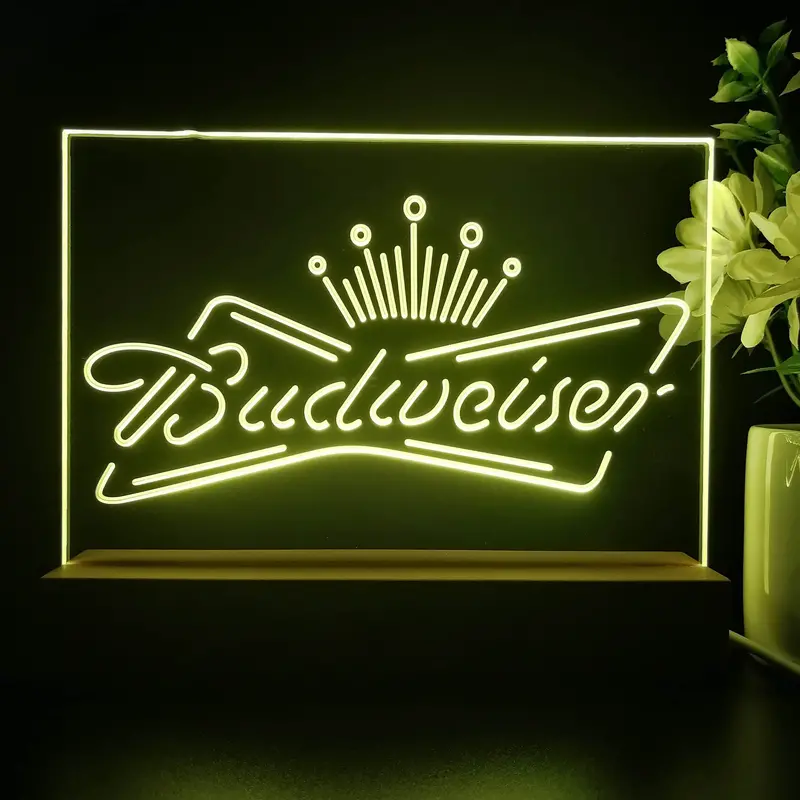 Budweiser King Neon Sign Pub Bar Lamp 1