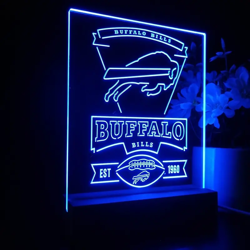 Buffalo Bills Souvenir Neon Sign Pub Bar Lamp 1