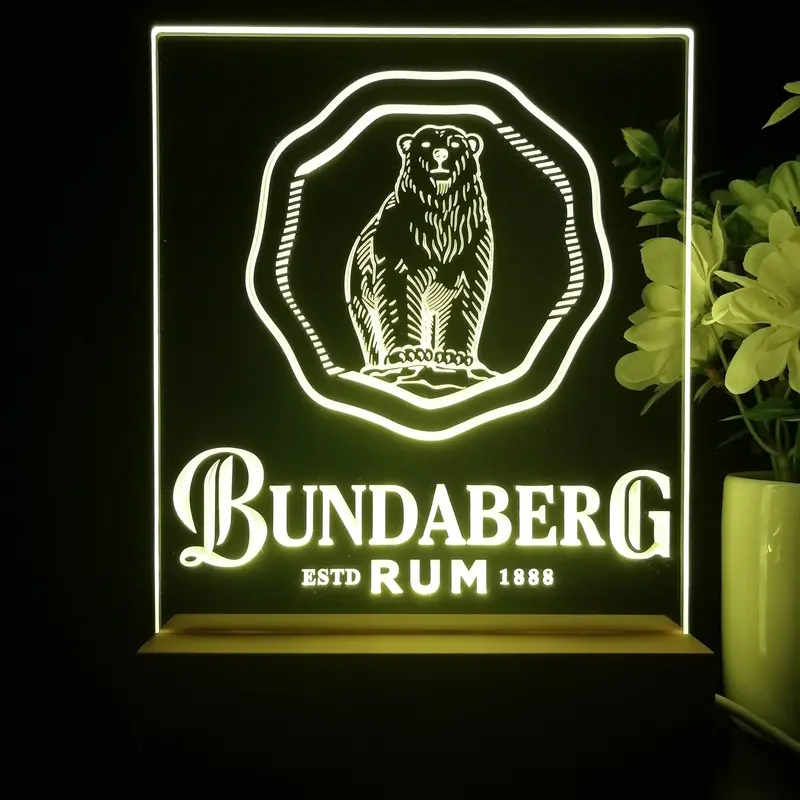 Bundaberg Rum 3D Illusion Night Light Desk Lamp 1