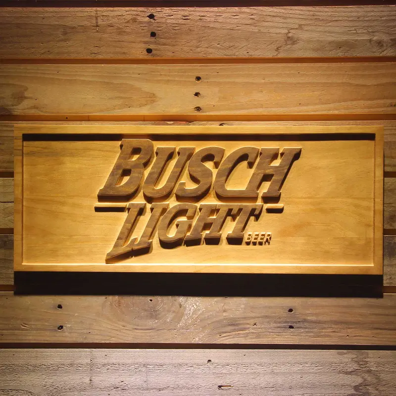 Busch 3D Solid Wooden Craving Sign 1