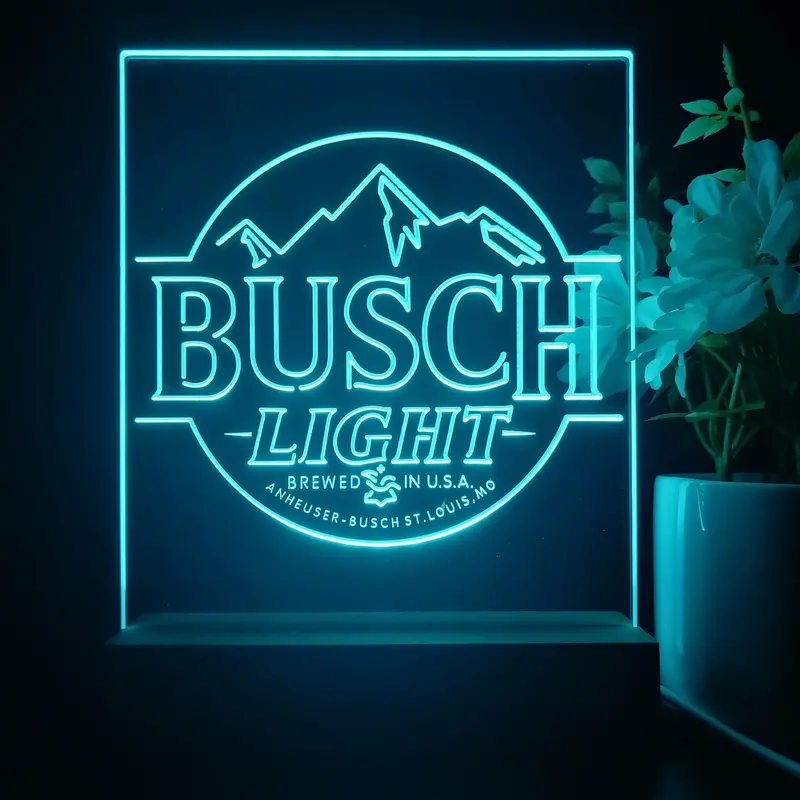 Busch Light Mountain 3D Illusion Night Light Desk Lamp 1