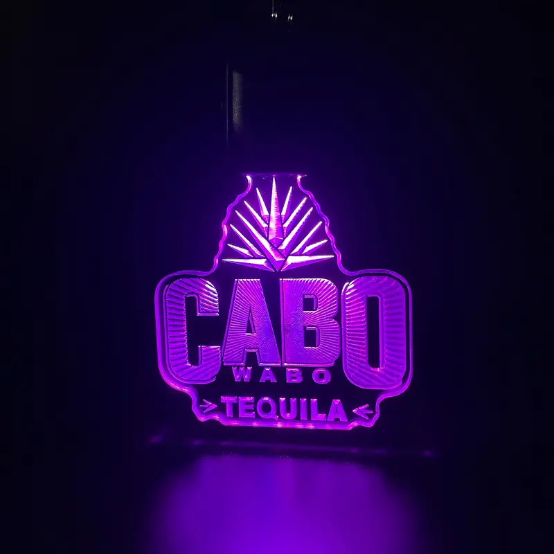 Cabo Tequila Led Light Acrylic Keychain , Christmas Tree Ornament 1