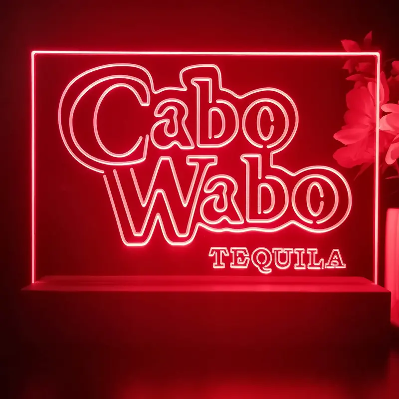 Cabo Wabo Tequila Classic Neon Sign Pub Bar Decor Lamp 1