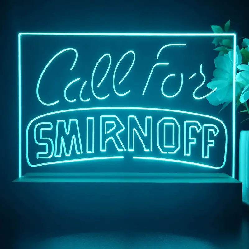Call For Smirnoff Neon Sign Pub Bar Decor Lamp 1
