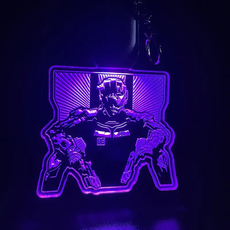 Call Of Duty Led Light Acrylic Keychain , Christmas Tree Ornament 1