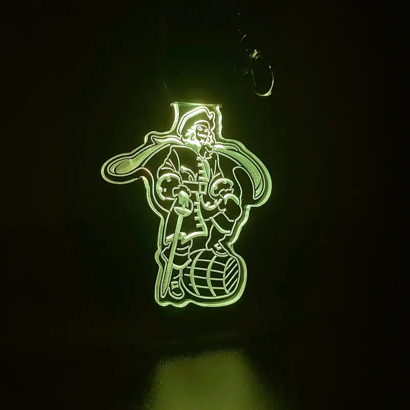 Captain Morgan Rum Led Light Acrylic Keychain , Christmas Tree Ornament 1