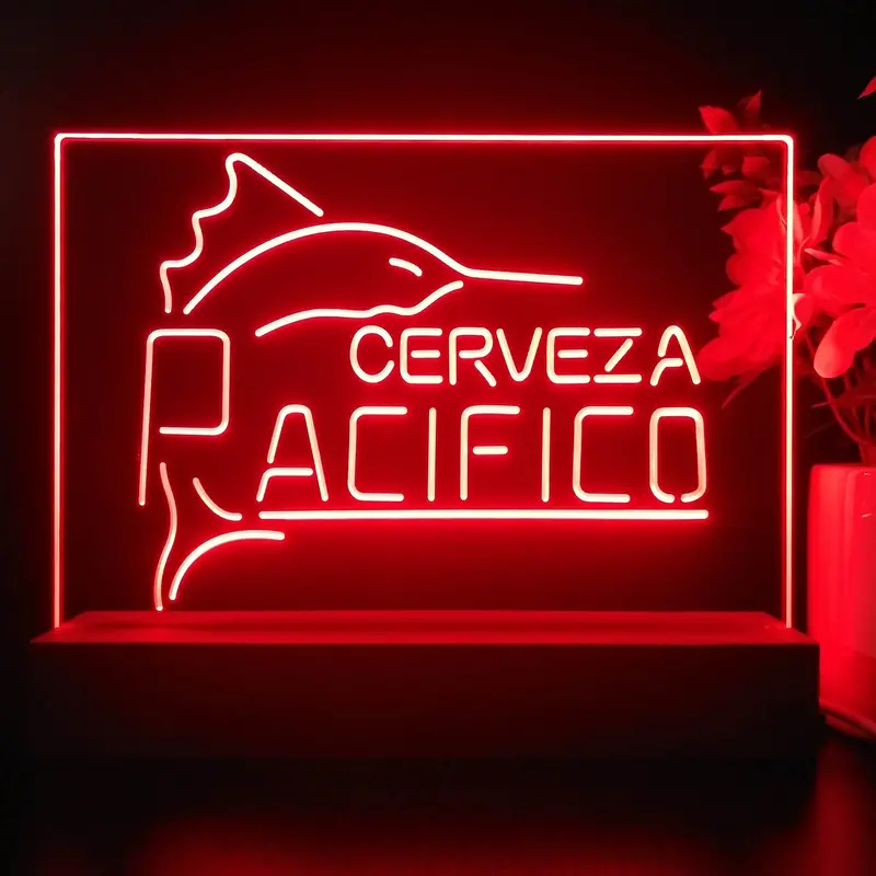Cerveza Pacifico Large Marlin Neon Sign Pub Bar Lamp 1