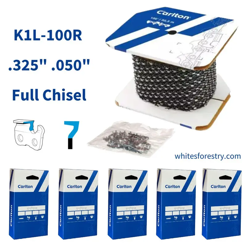 Chainsaw Chain Carlton® 100Ft K1l .325" .050" Full Chisel 1