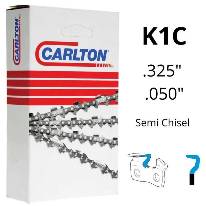Chainsaw Chain Carlton® K1c .325" .050" Semi Chisel 1