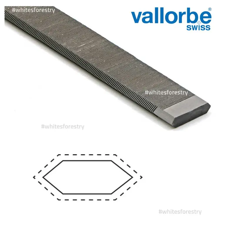 Chainsaw File Vallorbe® Double Bevel Flat File 1