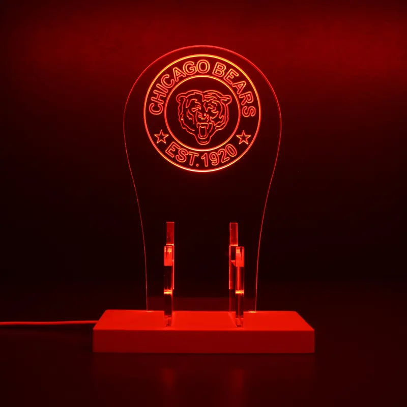 Chicago Bears Est. 1920 Rgb Led Gaming Headset Controller Stand 1