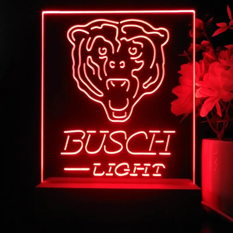 Chicago Bears Night Light Neon Pub Bar Lamp 1