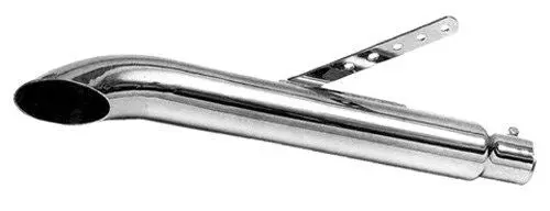Chrome 19" Universal Turnout Style Exhaust Muffler 1-3/4" Inlet 80-62620 1