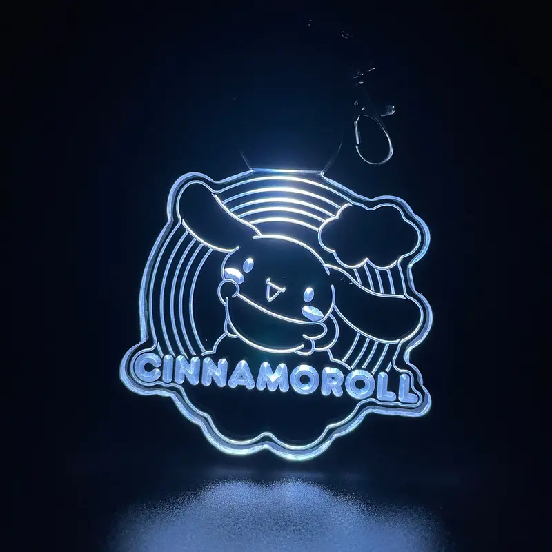 Cinnamoroll Led Light Acrylic Keychain , Christmas Tree Ornament 1