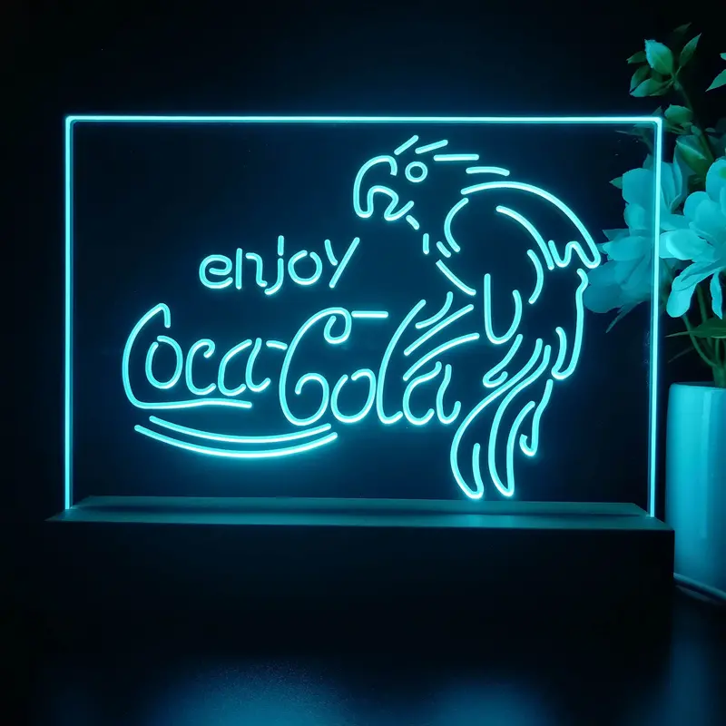 Coca Cola Classic Logo Bar Neon Sign Pub Bar Lamp 1