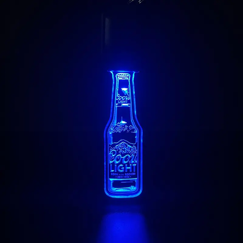 Coors Light Led Light Acrylic Keychain , Christmas Tree Ornament 1