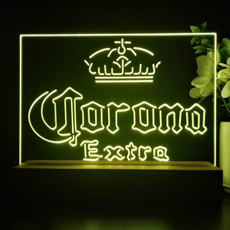 Corona Crown Extra Traditional Neon Sign Pub Bar Lamp 1