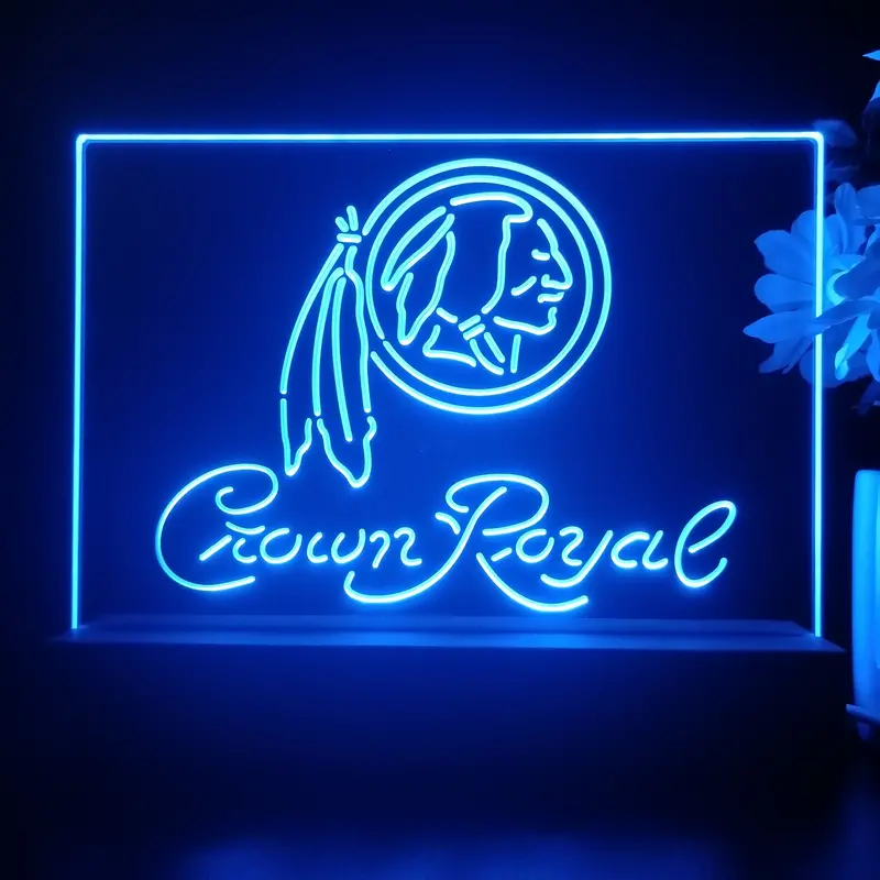 Crown Royal Bar Washington Est. 1932 Night Light Pub Bar Lamp 1