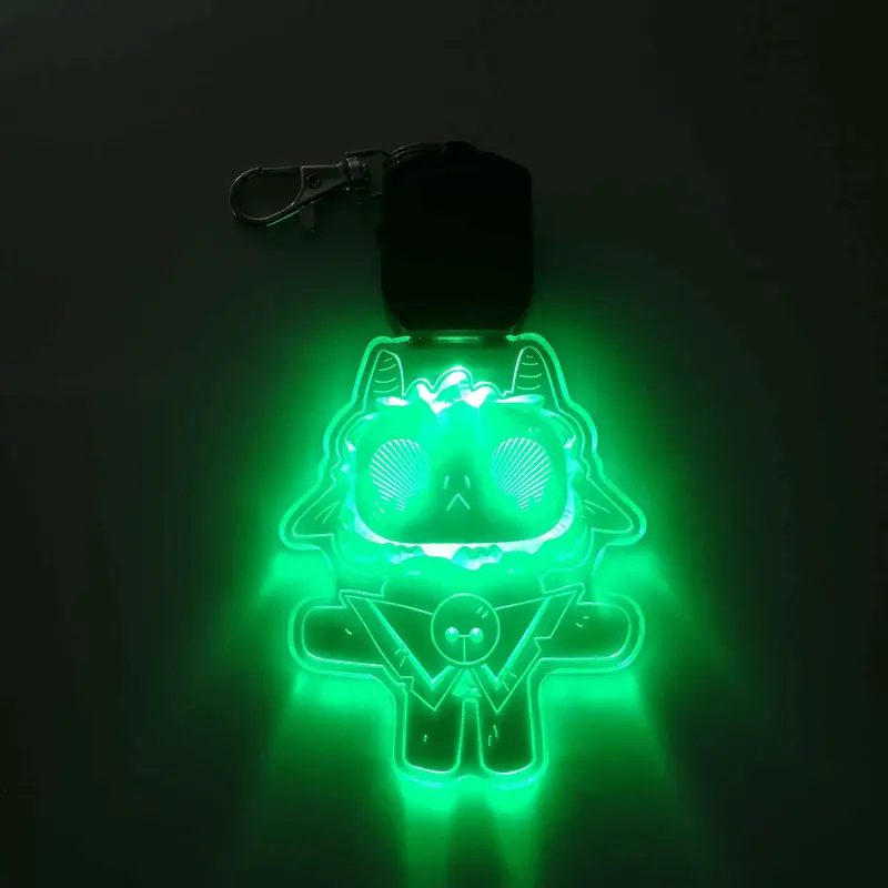 Cult Of The Lamb Led Light Acrylic Keychain , Christmas Tree Ornament 1