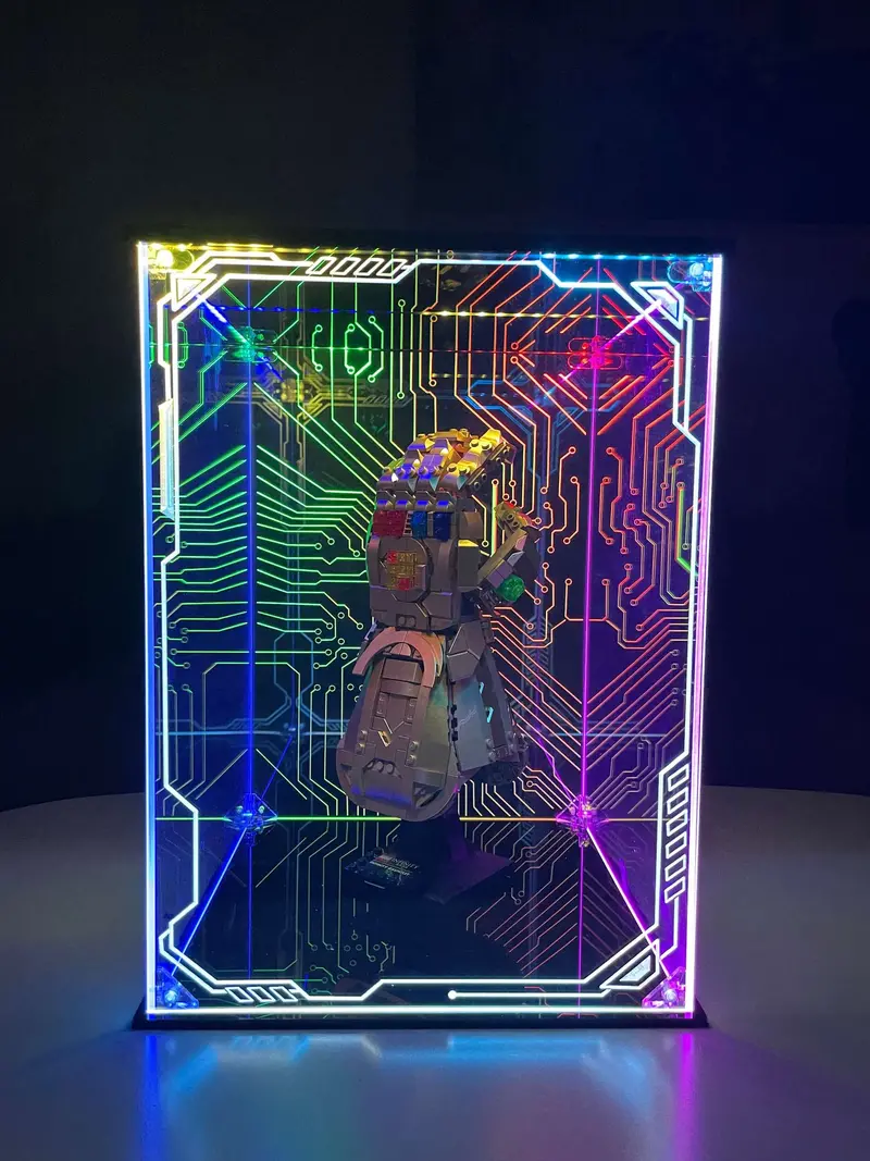 Custom Led Display Case For Lego Infinity Gauntlet Set 76191, 76223 1