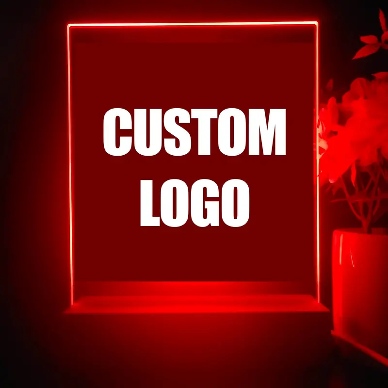 Custom Logo Led Sign Table Lamp 1