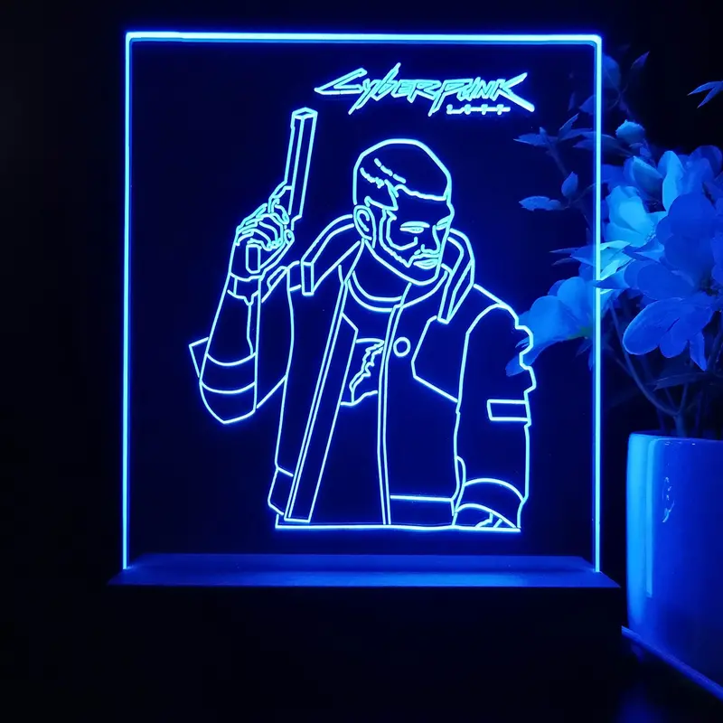 Cyberpunk 2077 Edgerunner Game Room Led Sign Lamp Display 1