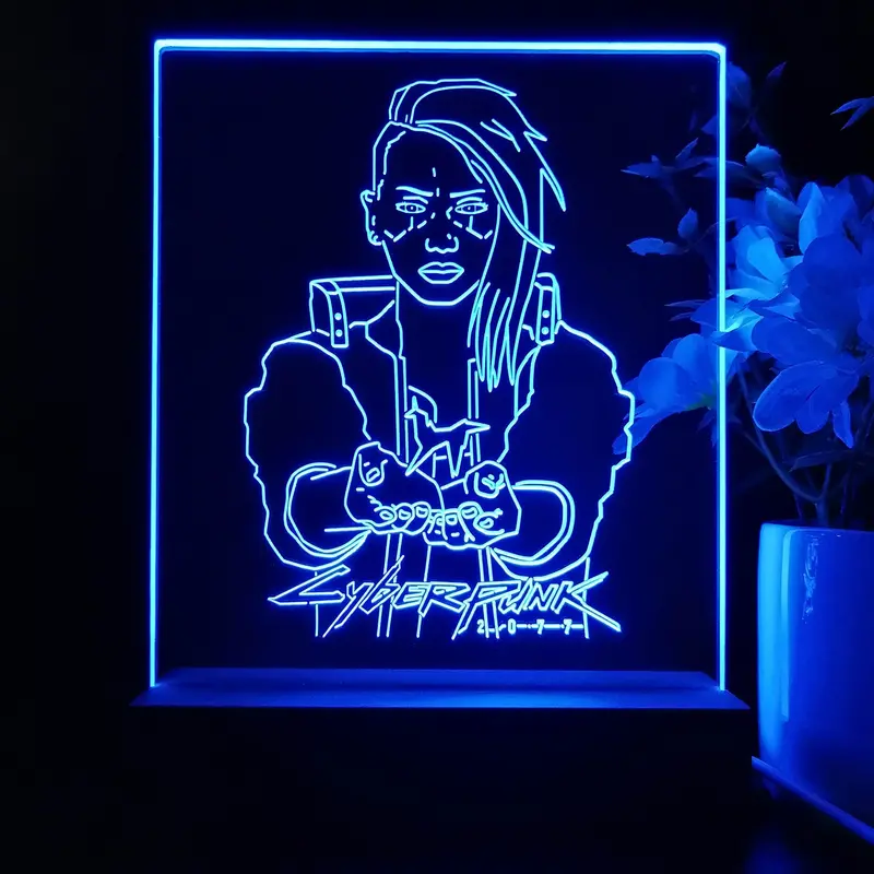 Cyberpunk 2077 Johnny Game Room Led Sign Lamp Display 1