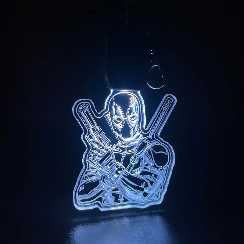 Deadpool Led Light Acrylic Keychain , Christmas Tree Ornament 1