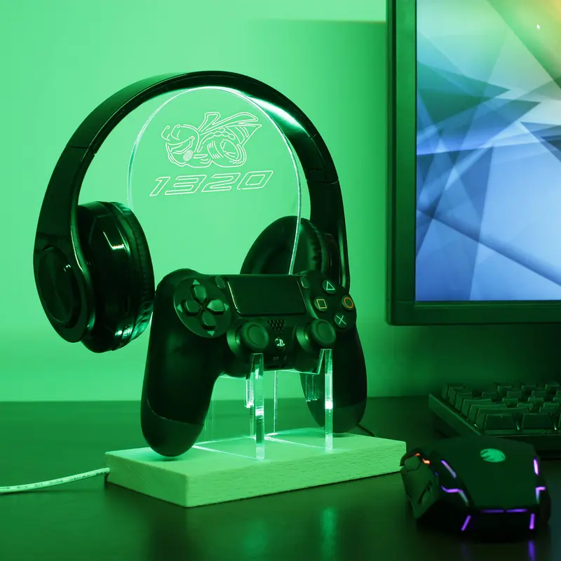 Dg Angry Bee 1320 Super Bee Led Gaming Headset Controller Stand 1