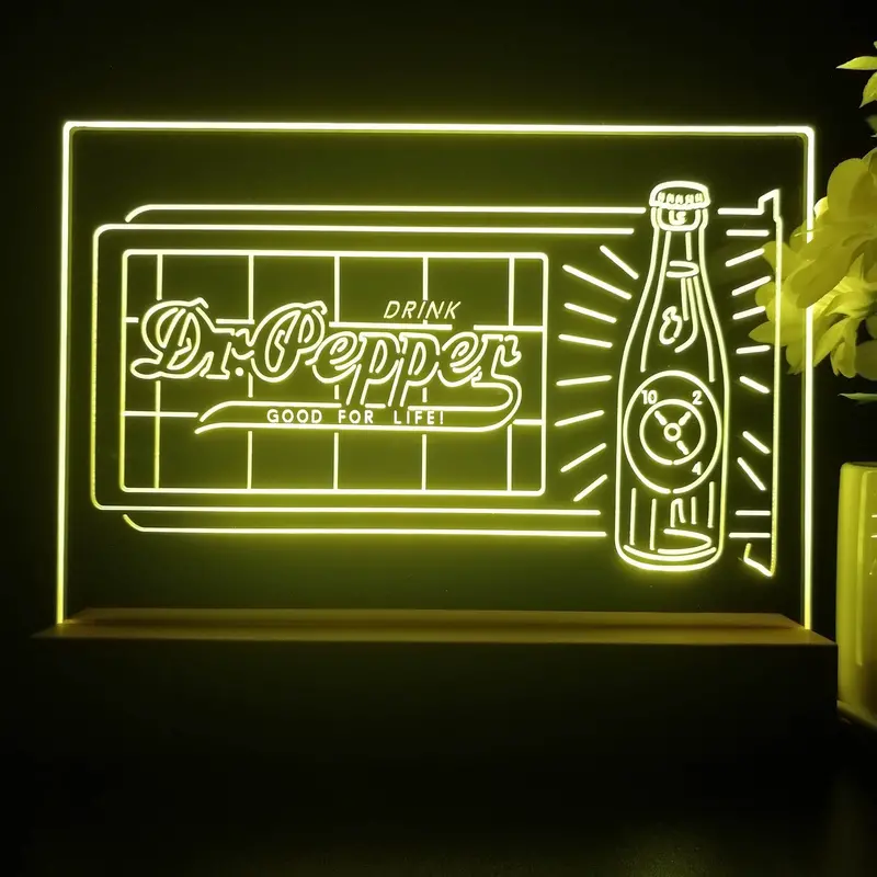 Dr. Pepper 10 2 4 Bottle Neon Sign Pub Bar Lamp 1