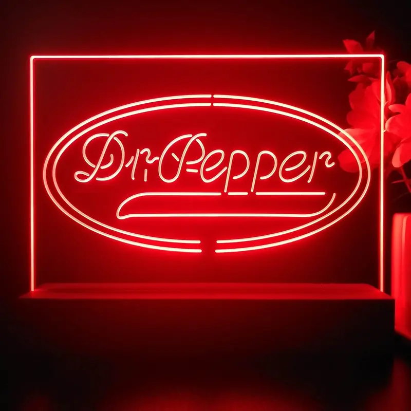 Dr Pepper Soft Drink Neon Sign Pub Bar Decor Lamp 1