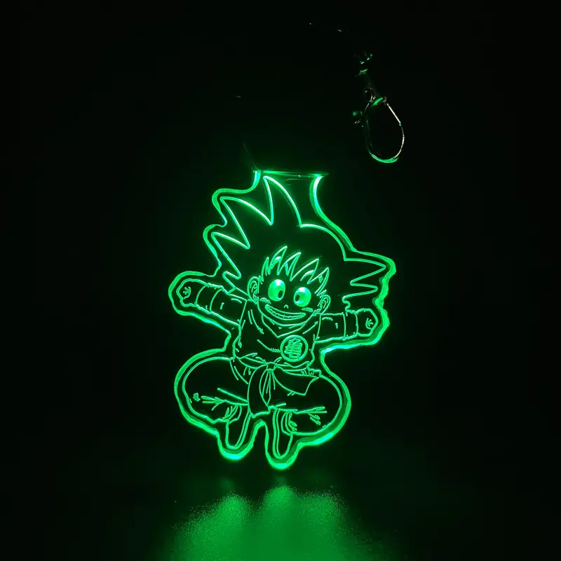 Dragonball Goku Led Light Acrylic Keychain , Christmas Tree Ornament 1