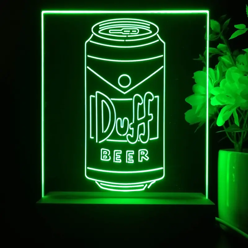 Duff Beer Simpsons Night Light Neon Pub Bar Lamp 1