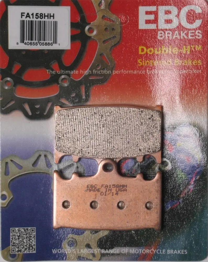 Ebc - Fa158hh - Double-H Sintered Brake Pads - Made In Usa 1