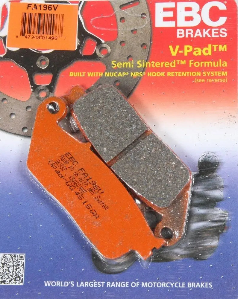 Ebc Fa196v Touring Bike Semi-Sintered V Brake Pads 1