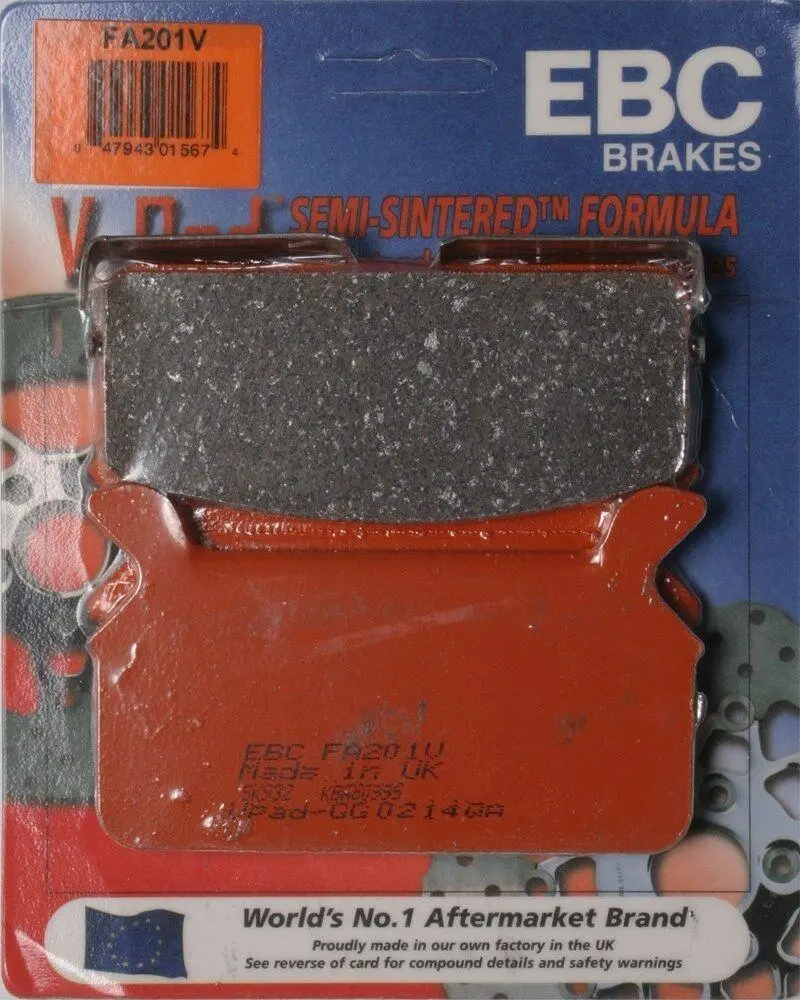 Ebc Fa201v Touring Bike Semi-Sintered V Brake Pads 1