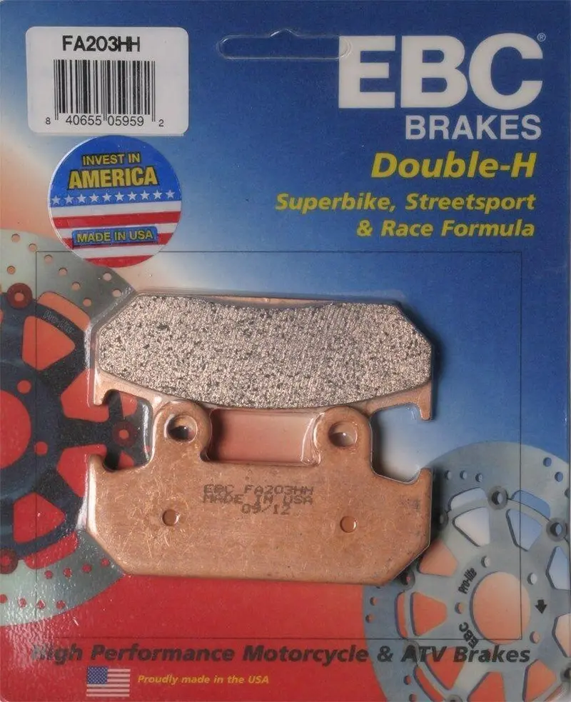Ebc - Fa203hh - Double-H Sintered Brake Pads - Made In Usa 1