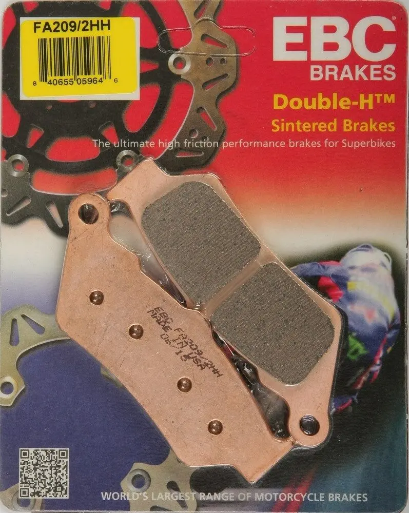 Ebc - Fa209/2Hh - Double-H Sintered Brake Pads - Made In Usa 1